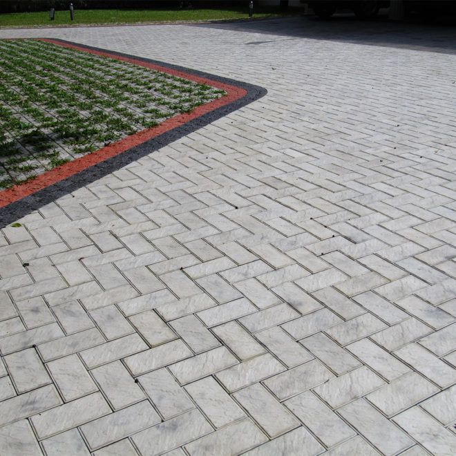 Laid out Sandstone paver