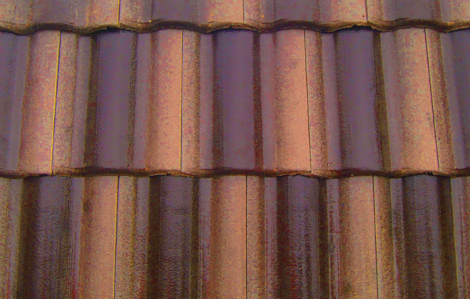 Terra brown roof tile