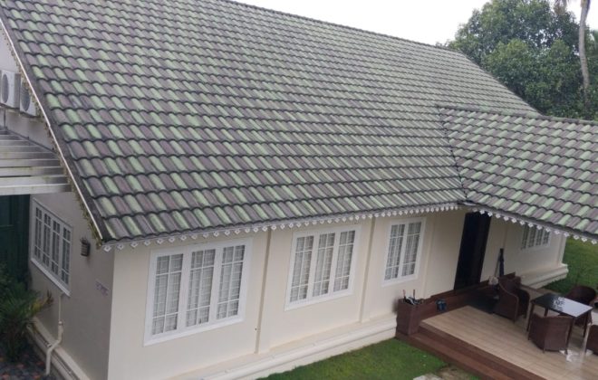 Antique green Roof tile in Kodaikanal