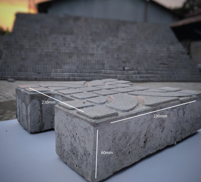 Closeup of Garden Tile India